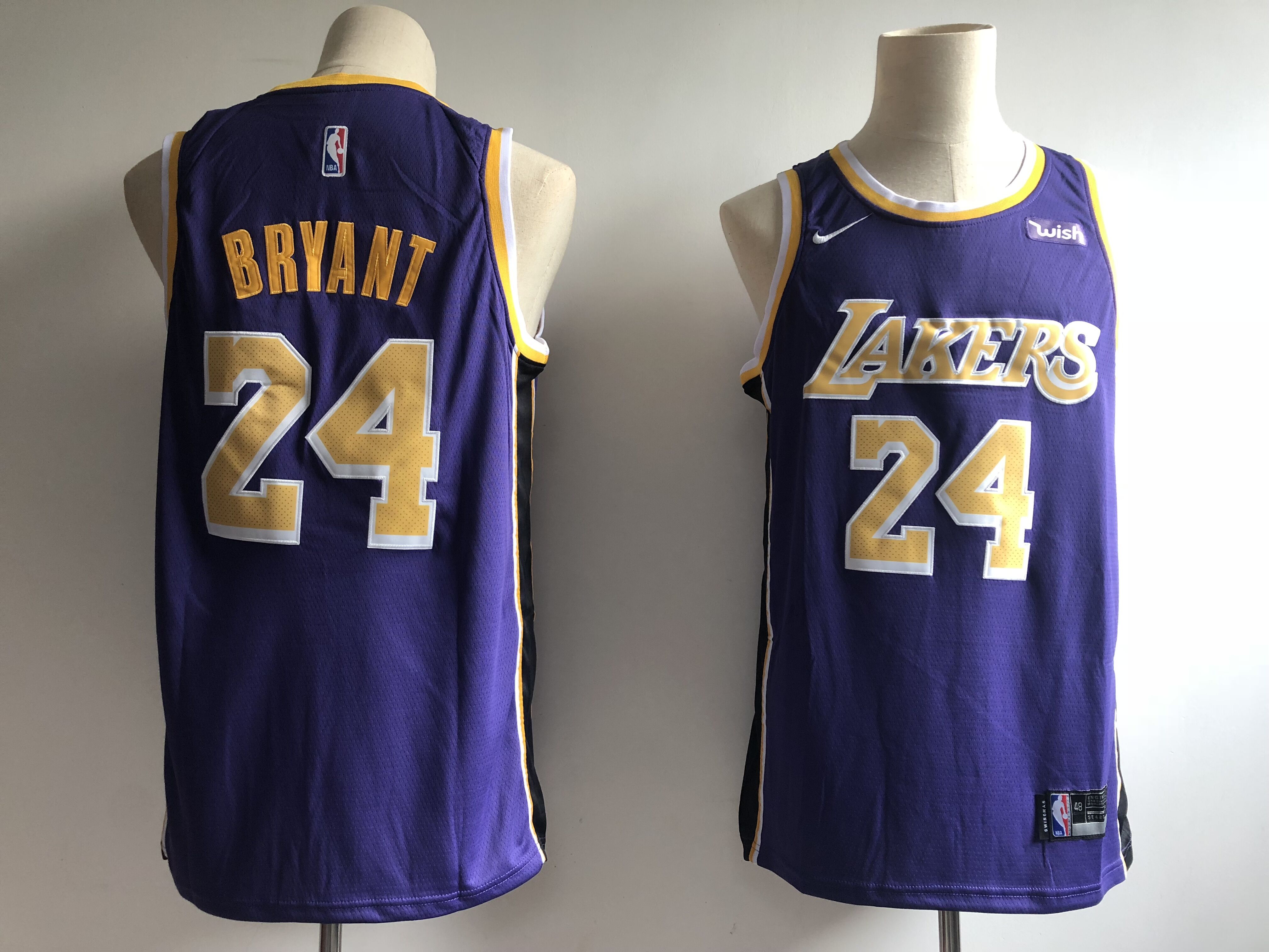 Men Los Angeles Lakers 24 Bryant purple Game Nike NBA Jerseys